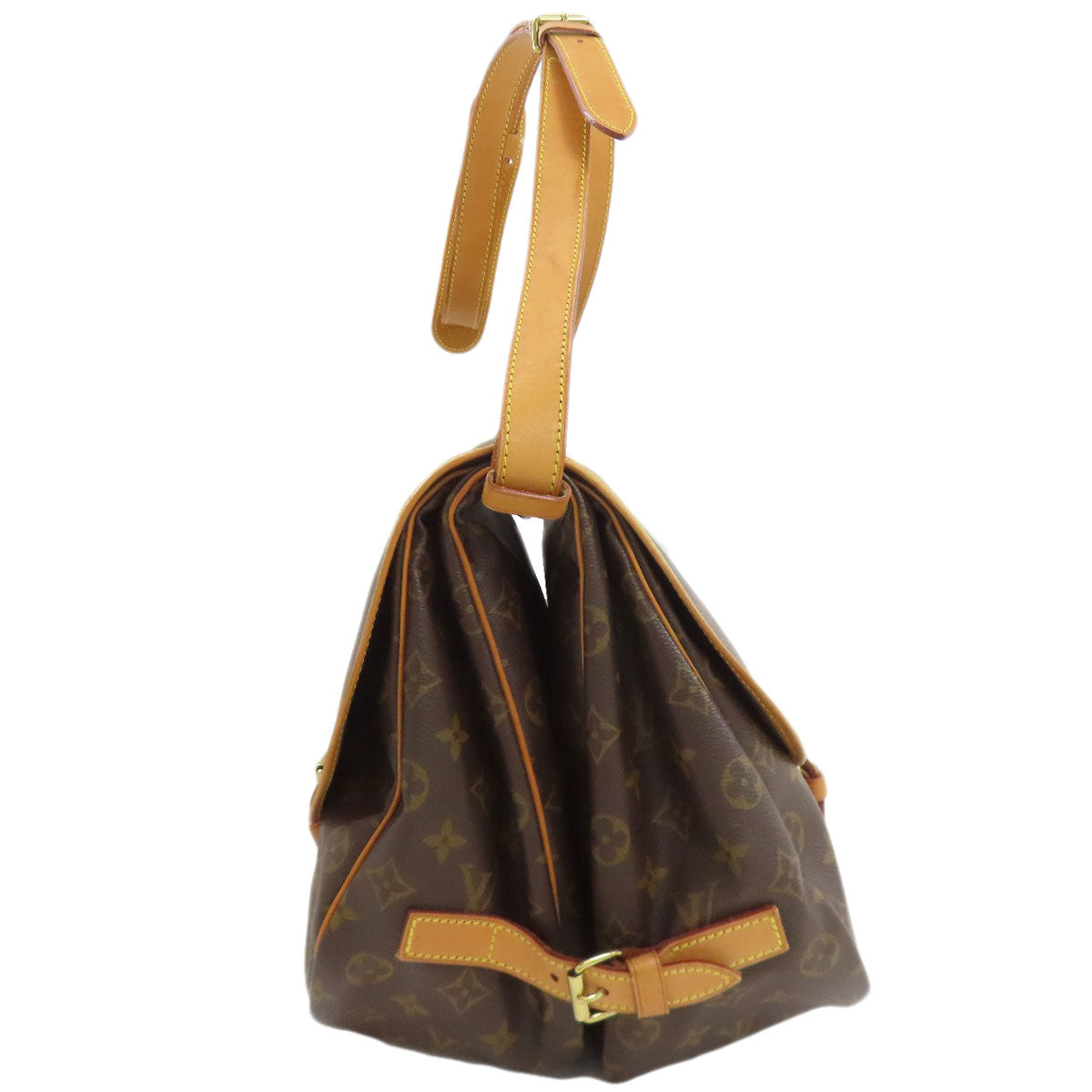 LOUIS VUITTON ルイヴィトン M42254 ソミュール35 ショルダーバッグ モノグラムキャンバス レディース 中古