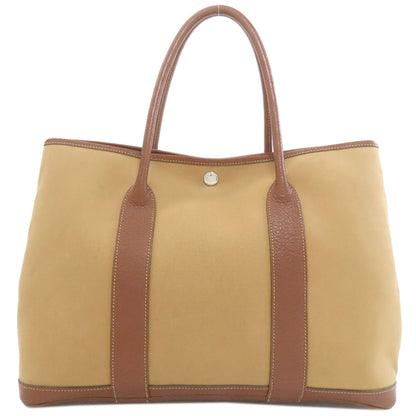 HERMES エルメス ガーデンパーティPM シルバー金具 トートバッグ トワルアッシュ レディース 中古