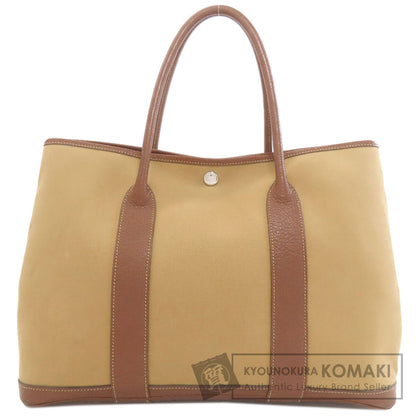 HERMES エルメス ガーデンパーティPM シルバー金具 トートバッグ トワルアッシュ レディース 中古