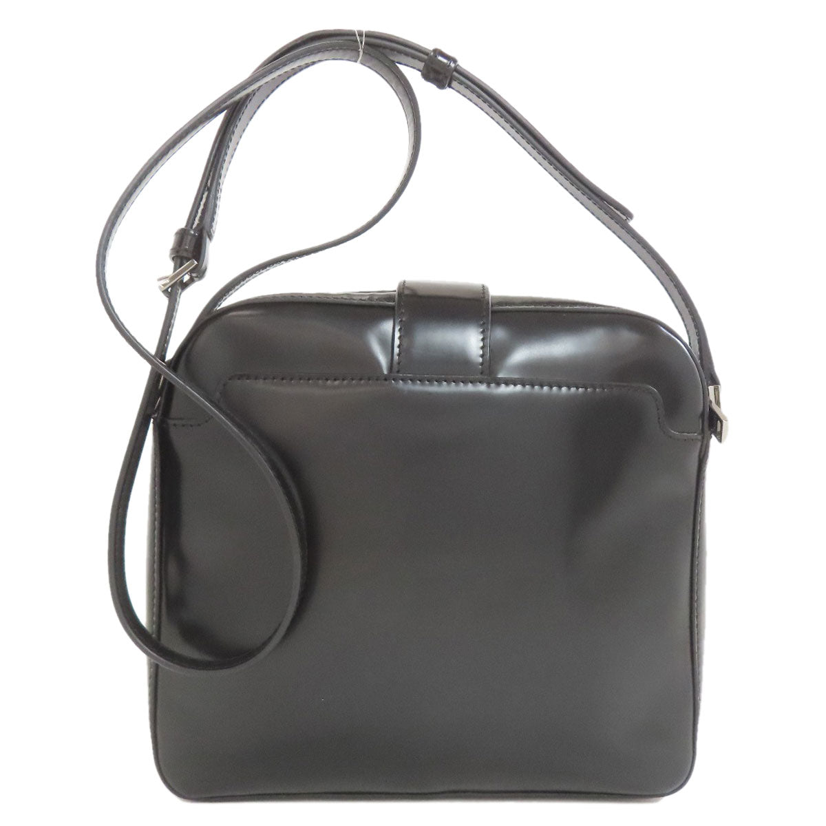 VERSACE ヴェルサーチ ロゴ ショルダーバッグ レザー レディース 中古