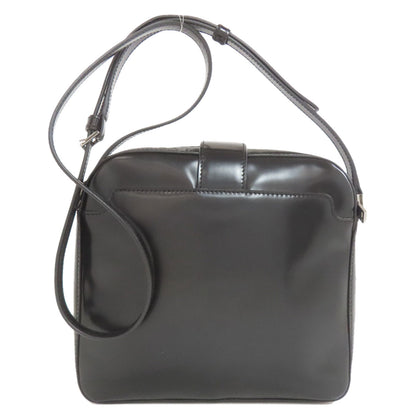VERSACE ヴェルサーチ ロゴ ショルダーバッグ レザー レディース 中古