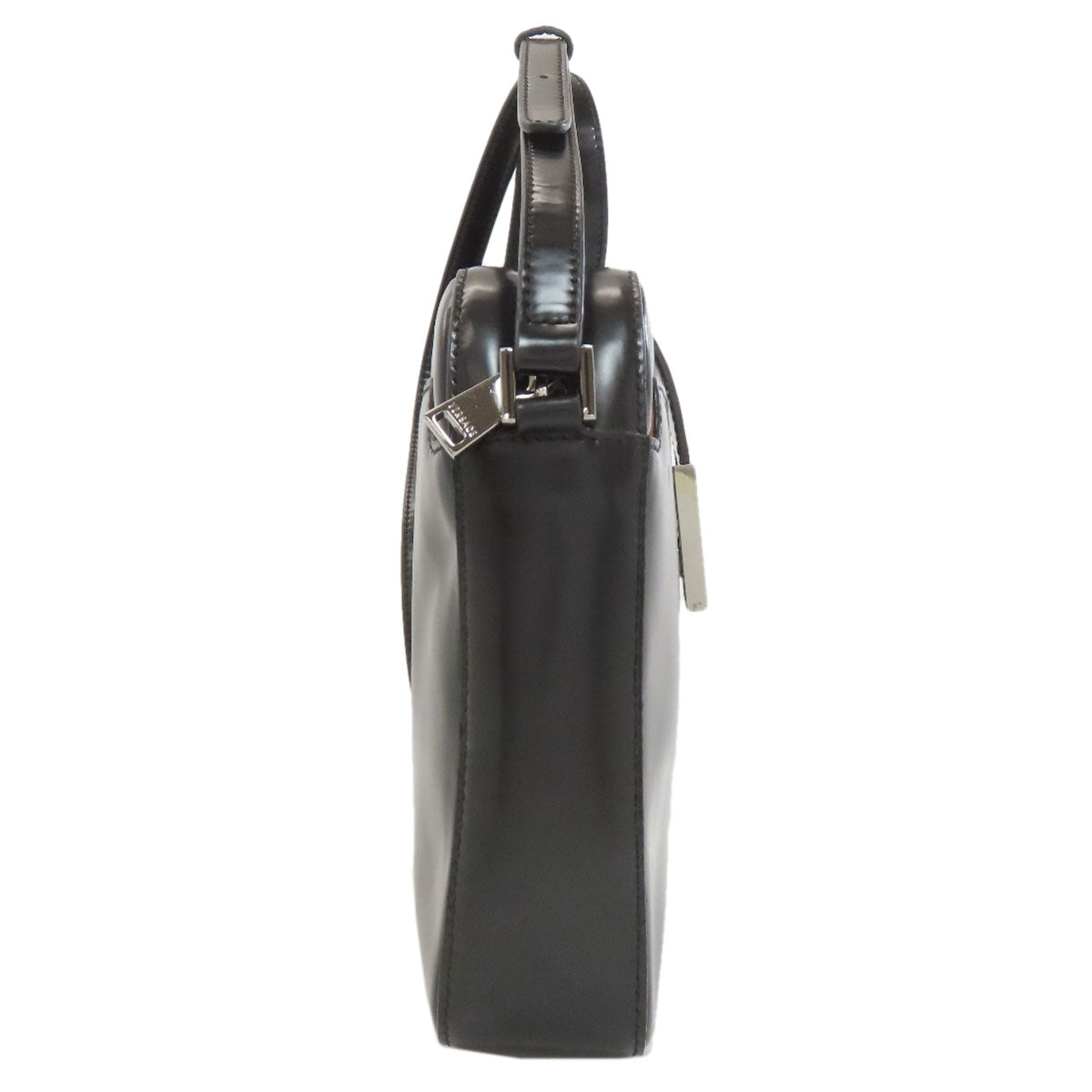 VERSACE ヴェルサーチ ロゴ ショルダーバッグ レザー レディース 中古