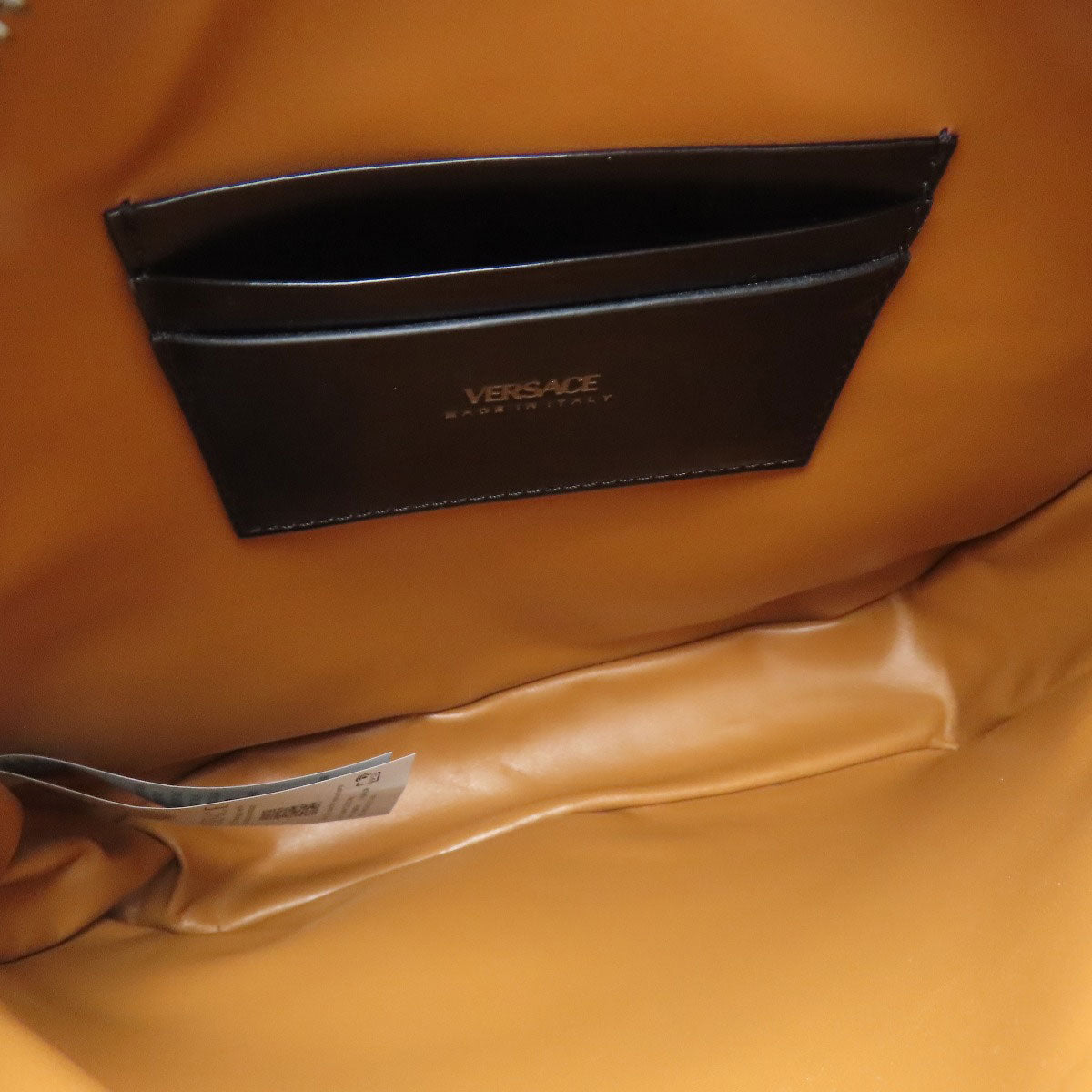 VERSACE ヴェルサーチ ロゴ ショルダーバッグ レザー レディース 中古