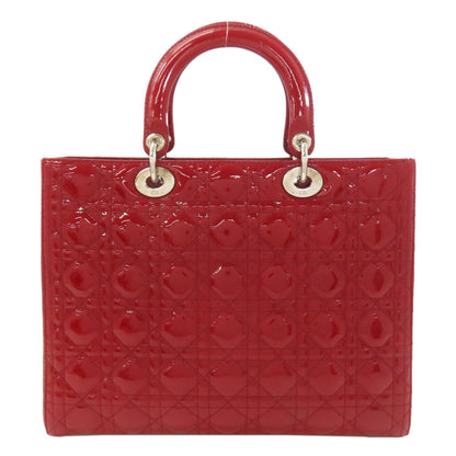 CHRISTIAN DIOR クリスチャンディオール レディディオール 2WAY ハンドバッグ エナメル レディース 中古
