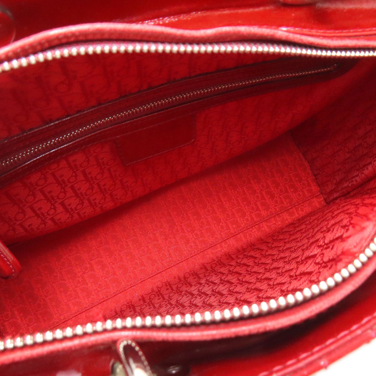 CHRISTIAN DIOR クリスチャンディオール レディディオール 2WAY ハンドバッグ エナメル レディース 中古