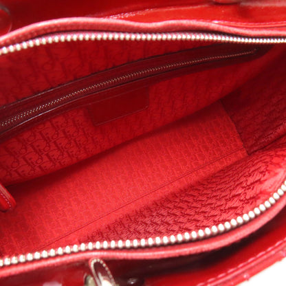 CHRISTIAN DIOR クリスチャンディオール レディディオール 2WAY ハンドバッグ エナメル レディース 中古