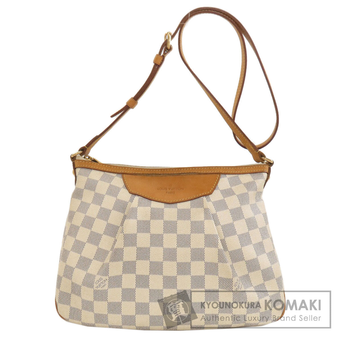 LOUIS VUITTON ルイヴィトン N41113 シラクーサPM ショルダーバッグ ダミエキャンバス レディース 中古