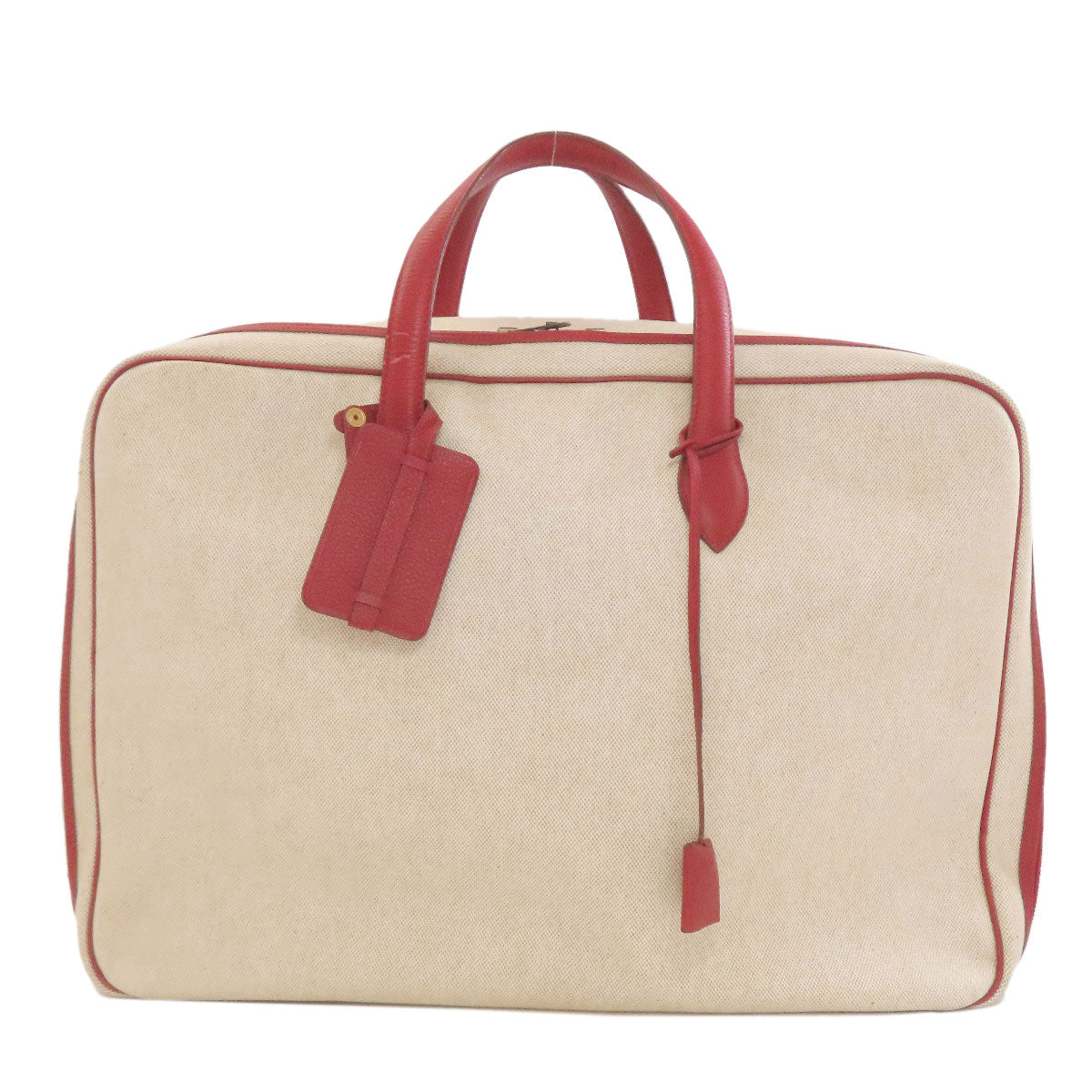 HERMES エルメス ヴィクトリア50 ゴールド金具 ボストンバッグ トリヨン レディース 中古