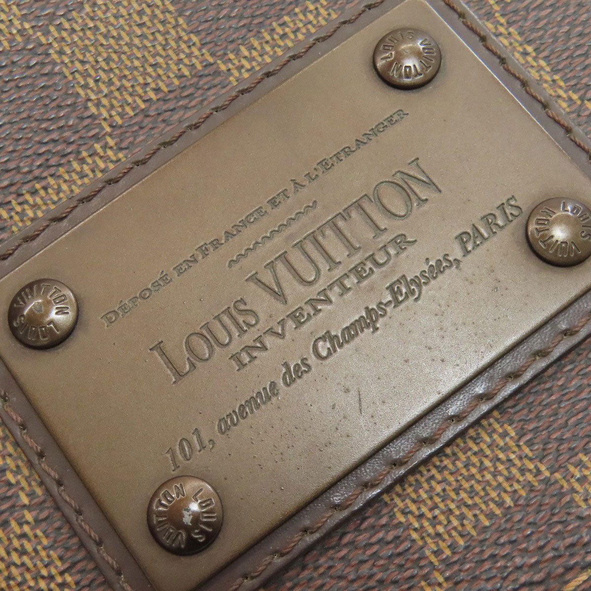 LOUIS VUITTON ルイヴィトン N51211 ブルックリンMM ショルダーバッグ ダミエキャンバス レディース 中古