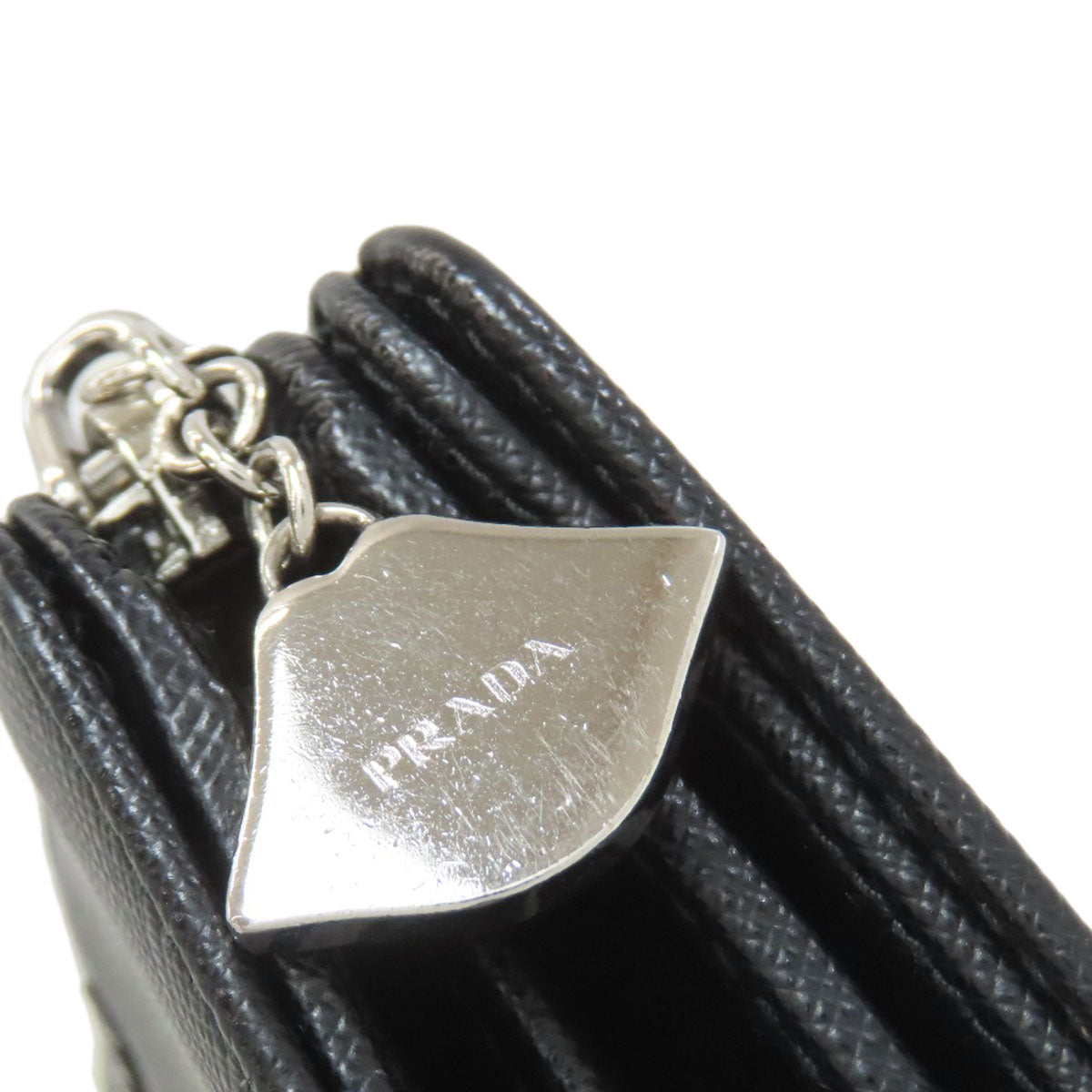 PRADA プラダ 1ML225 リップチャーム 二つ折り財布（小銭入れあり） サフィアーノ レディース 中古