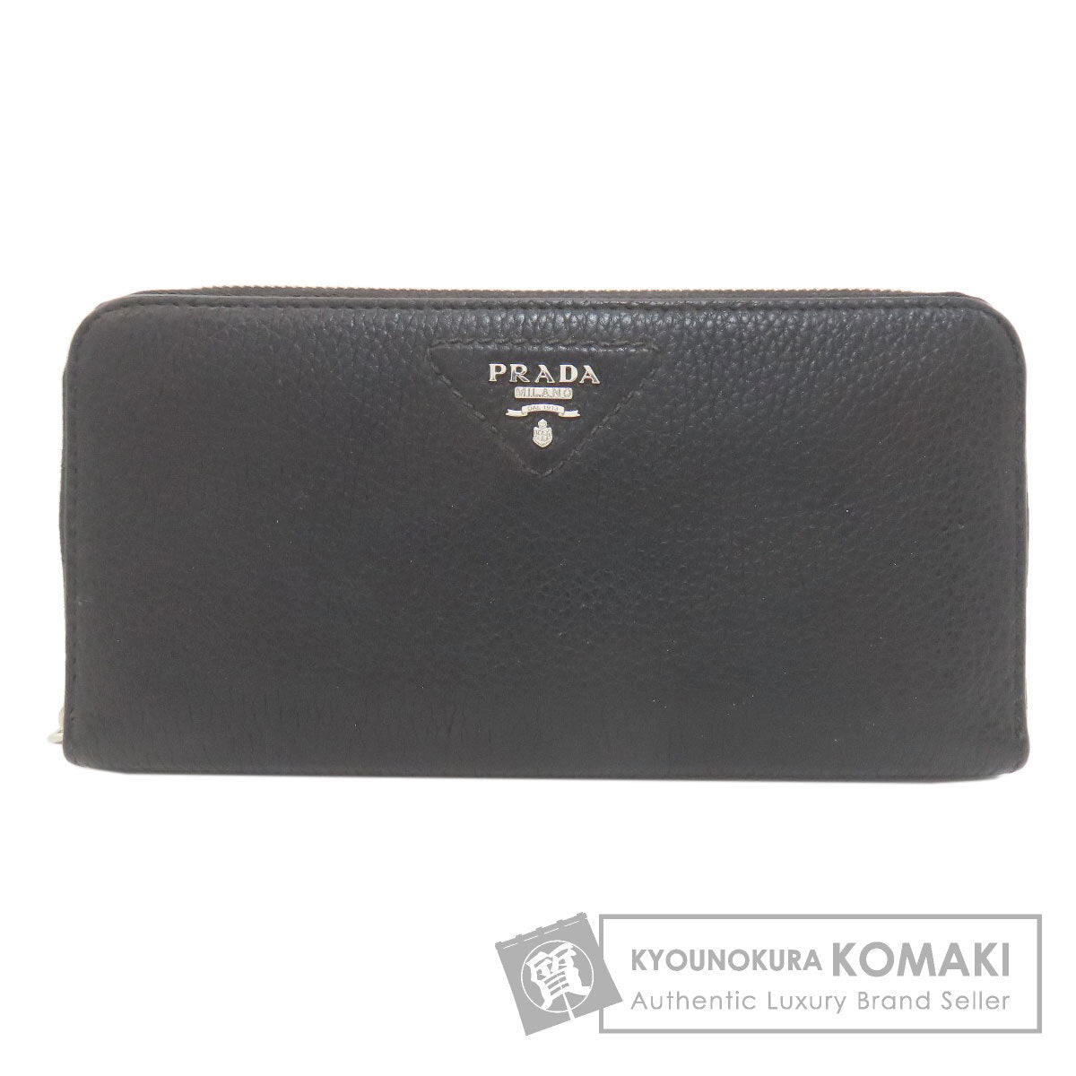 PRADA プラダ トライアングル 長財布（小銭入れあり） レザー レディース 中古