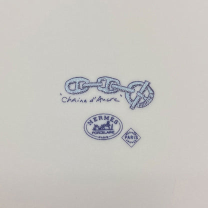 HERMES エルメス シェーヌ・ダンクル スクエアプレート 皿 陶器 レディース 中古