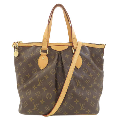 LOUIS VUITTON ルイヴィトン M40145 パレルモPM トートバッグ モノグラムキャンバス レディース 中古