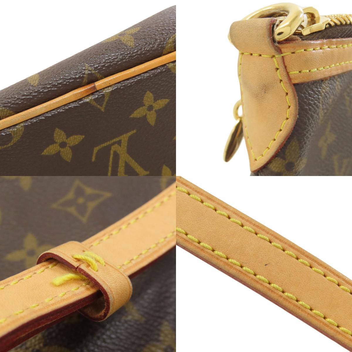 LOUIS VUITTON ルイヴィトン M40145 パレルモPM トートバッグ モノグラムキャンバス レディース 中古