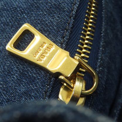 PRADA プラダ カナパ トートバッグ デニム レディース 中古
