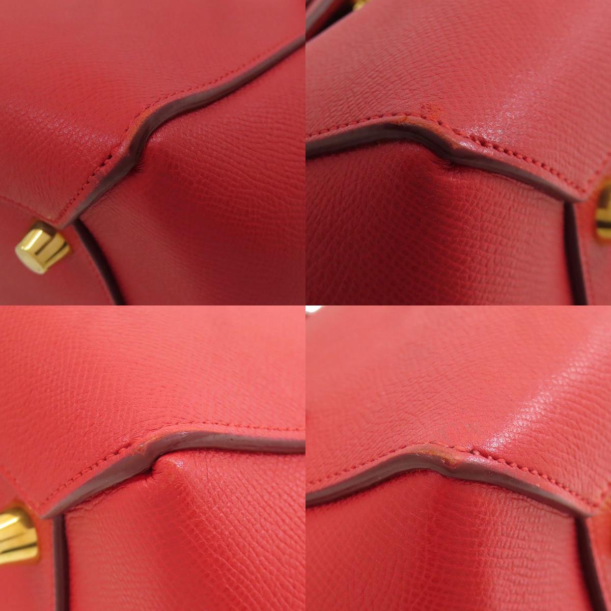 CELINE セリーヌ ベルトバッグ 2WAY ハンドバッグ カーフ レディース 中古