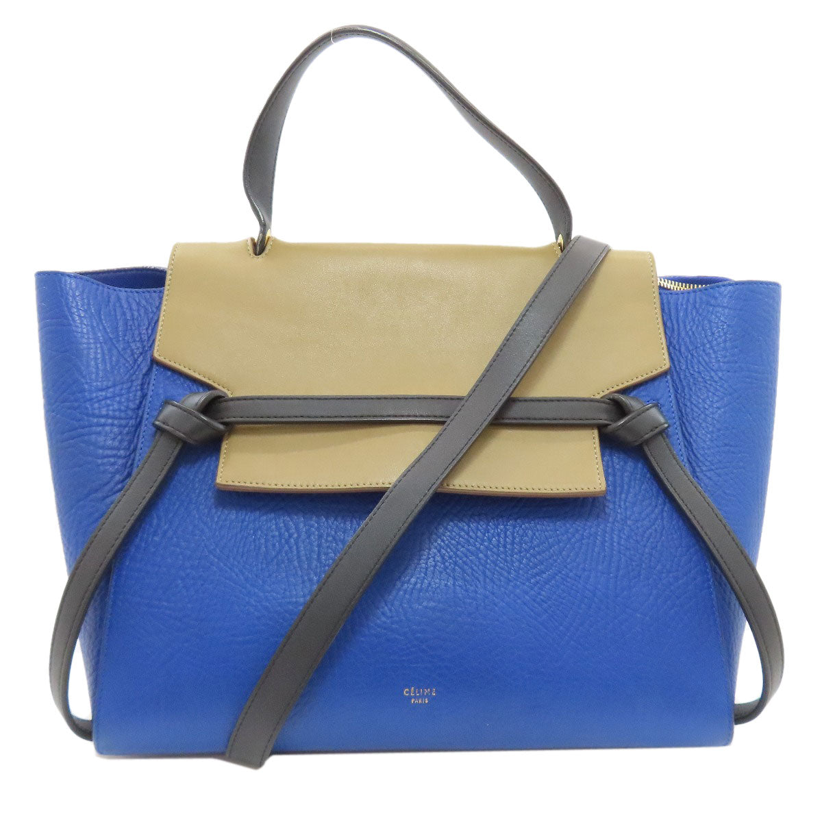 CELINE セリーヌ ベルトバッグ 2WAY ハンドバッグ カーフ レディース 中古