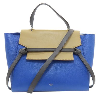 CELINE セリーヌ ベルトバッグ 2WAY ハンドバッグ カーフ レディース 中古