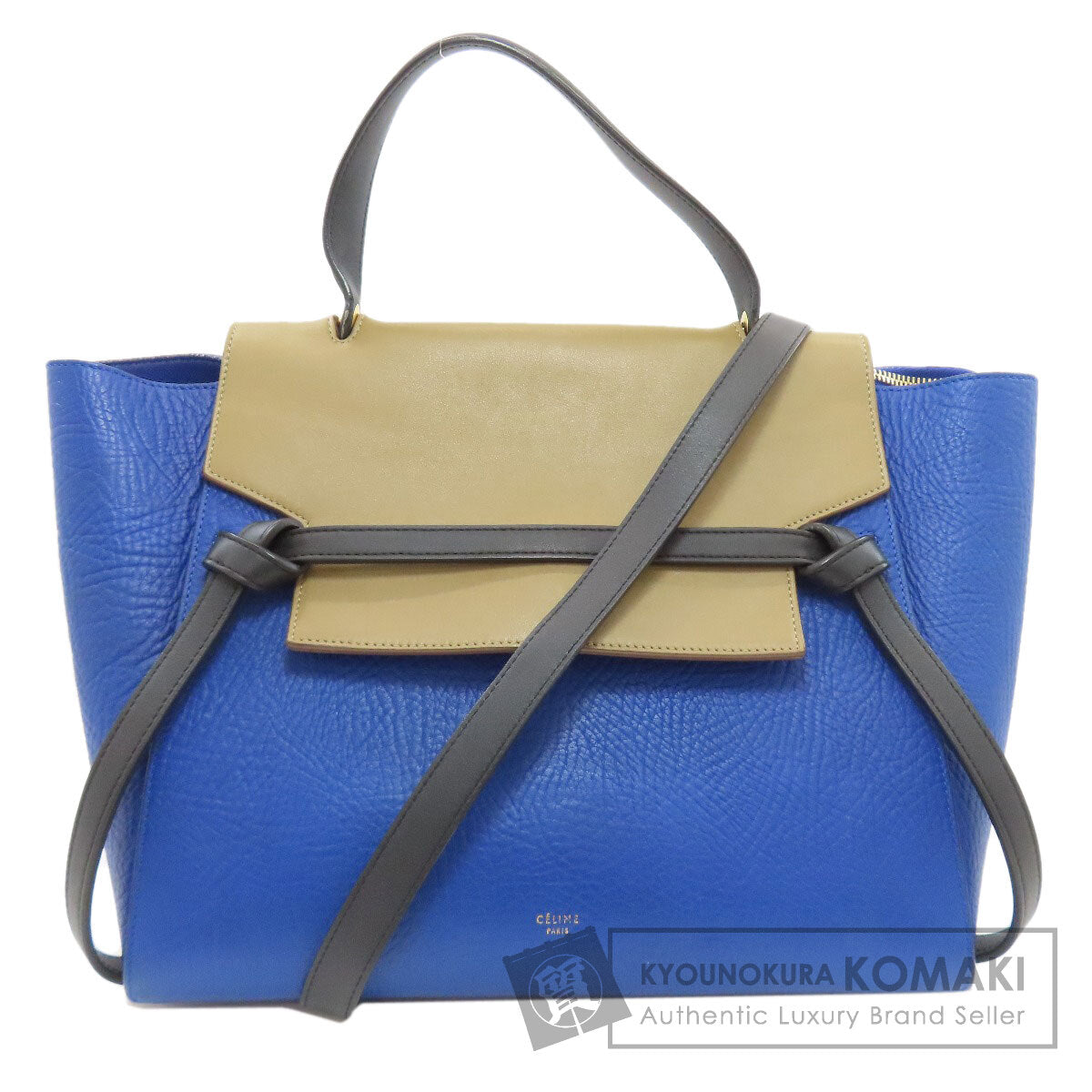 CELINE セリーヌ ベルトバッグ 2WAY ハンドバッグ カーフ レディース 中古