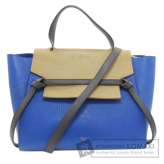 CELINE セリーヌ ベルトバッグ 2WAY ハンドバッグ カーフ レディース 中古