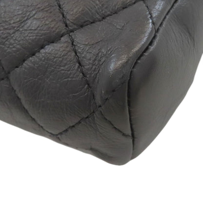CHANEL シャネル ミニチェーンショルダー マトラッセ シルバー金具 ショルダーバッグ ラムスキン レディース 中古