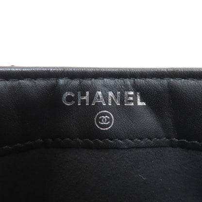 CHANEL シャネル ミニチェーンショルダー マトラッセ シルバー金具 ショルダーバッグ ラムスキン レディース 中古