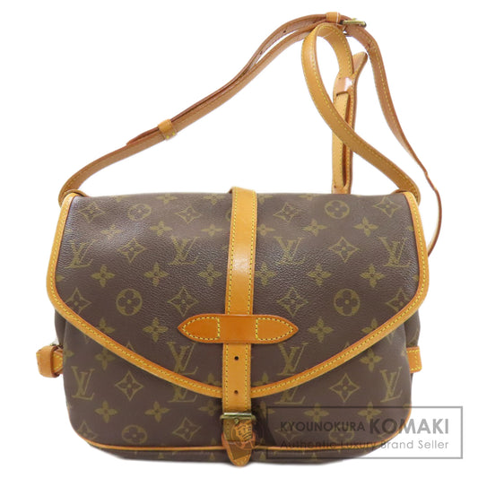 LOUIS VUITTON ルイヴィトン M40710 ソミュールMM ショルダーバッグ モノグラムキャンバス レディース 中古