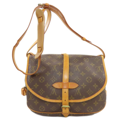 LOUIS VUITTON ルイヴィトン M40710 ソミュールMM ショルダーバッグ モノグラムキャンバス レディース 中古