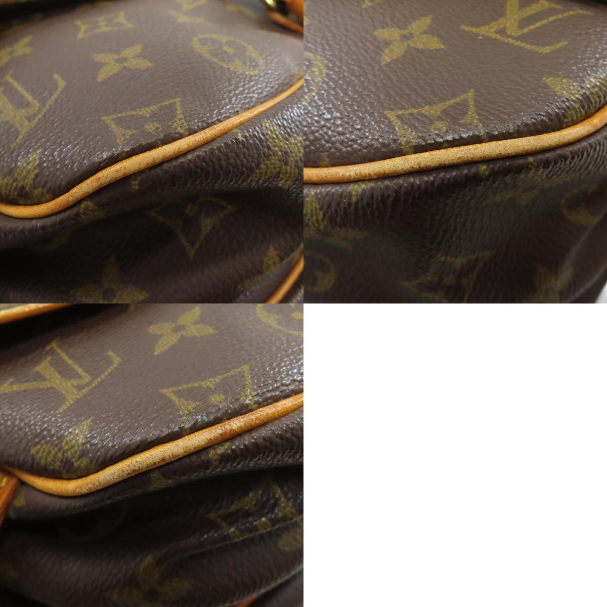 LOUIS VUITTON ルイヴィトン M40710 ソミュールMM ショルダーバッグ モノグラムキャンバス レディース 中古