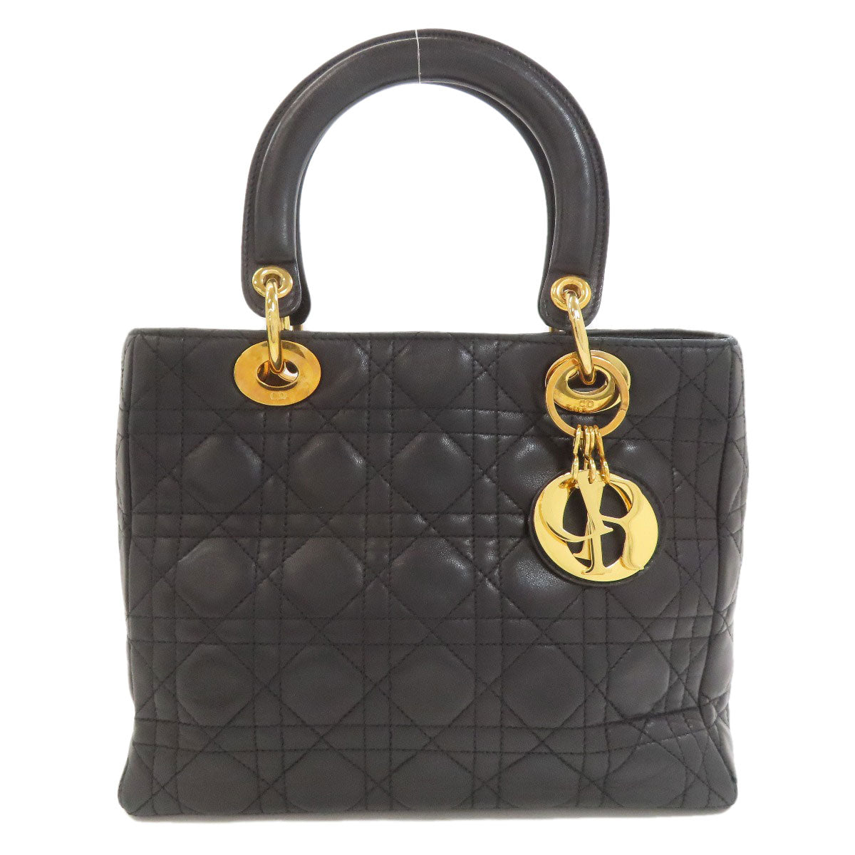CHRISTIAN DIOR クリスチャンディオール レディディオール ハンドバッグ カーフ レディース 中古