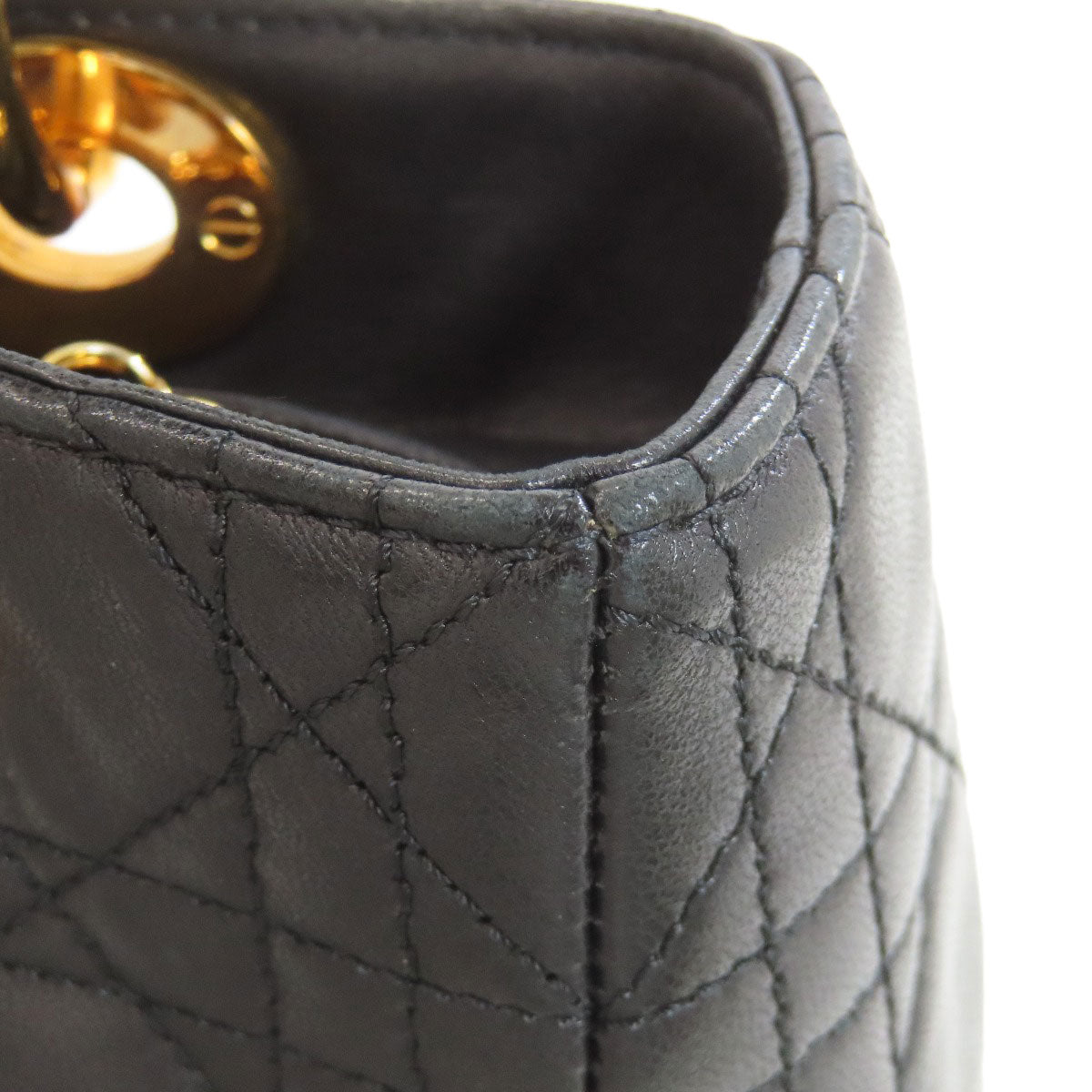 CHRISTIAN DIOR クリスチャンディオール レディディオール ハンドバッグ カーフ レディース 中古