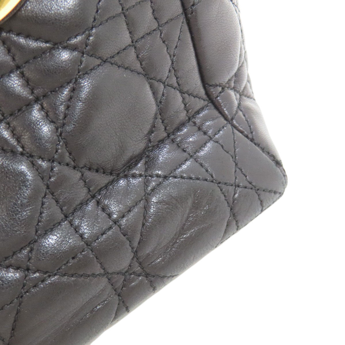 CHRISTIAN DIOR クリスチャンディオール レディディオール ハンドバッグ カーフ レディース 中古