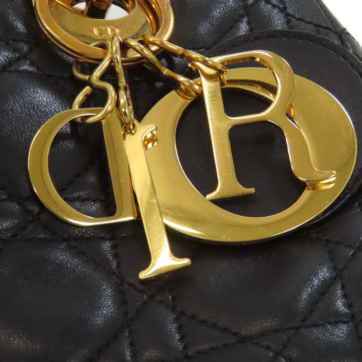 CHRISTIAN DIOR クリスチャンディオール レディディオール ハンドバッグ カーフ レディース 中古