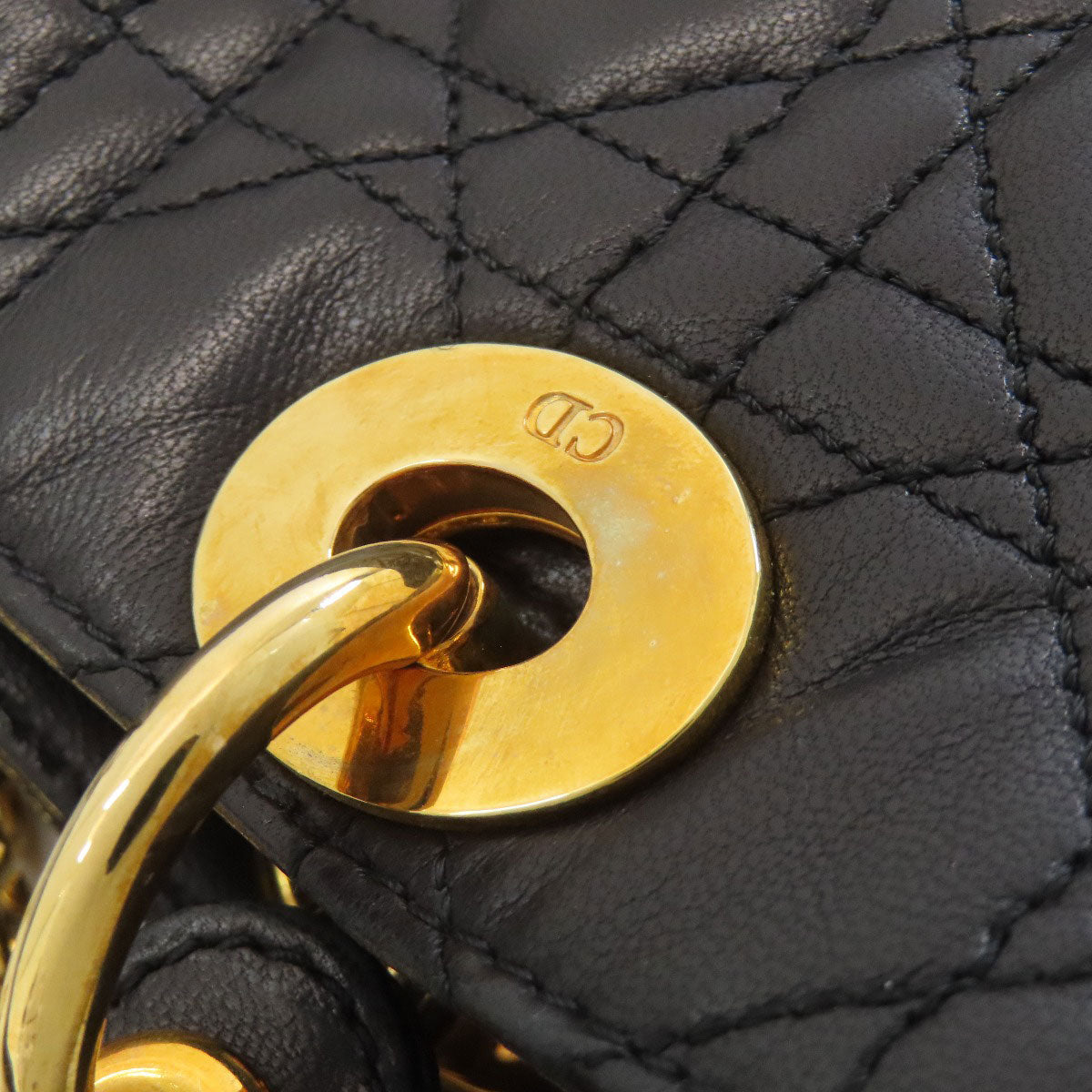 CHRISTIAN DIOR クリスチャンディオール レディディオール ハンドバッグ カーフ レディース 中古