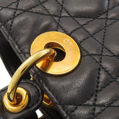 CHRISTIAN DIOR クリスチャンディオール レディディオール ハンドバッグ カーフ レディース 中古