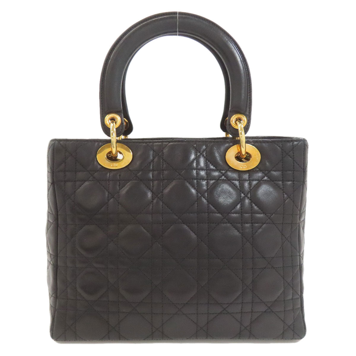 CHRISTIAN DIOR クリスチャンディオール レディディオール ハンドバッグ カーフ レディース 中古