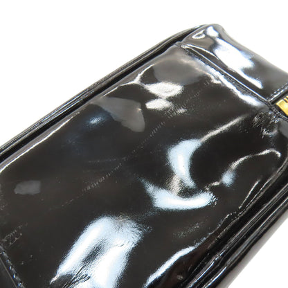 CHANEL シャネル バニティ ココマーク ゴールド金具 2WAY ハンドバッグ パテントレザー レディース 中古