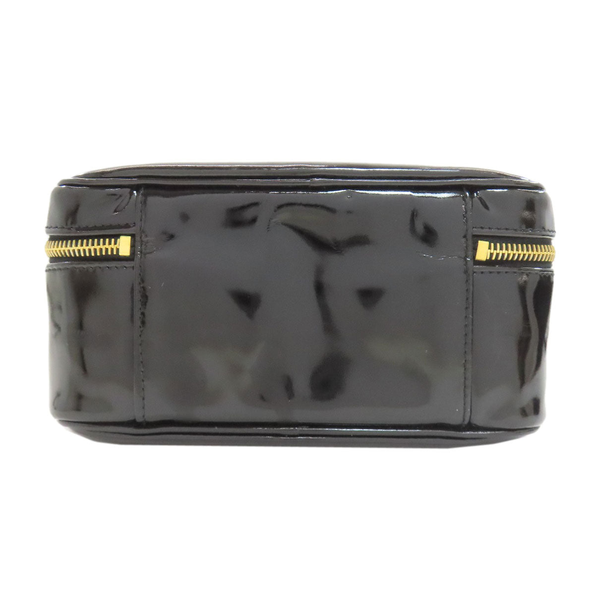 CHANEL シャネル バニティ ココマーク ゴールド金具 2WAY ハンドバッグ パテントレザー レディース 中古