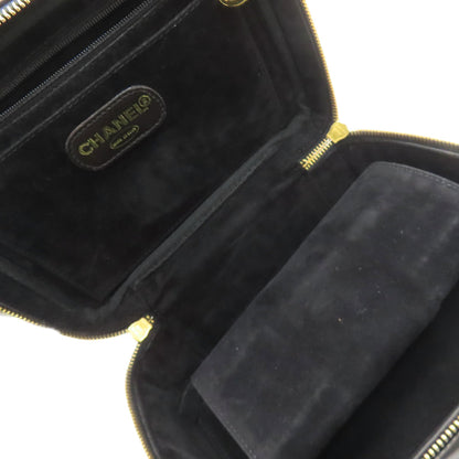 CHANEL シャネル バニティ ココマーク ゴールド金具 2WAY ハンドバッグ パテントレザー レディース 中古