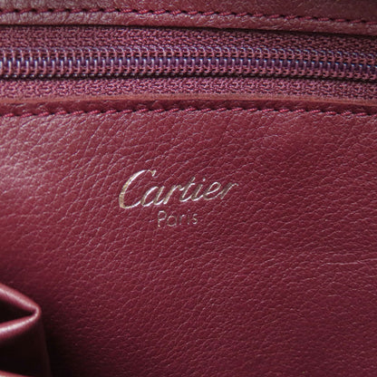 CARTIER カルティエ カボション トートバッグ レザー レディース 中古