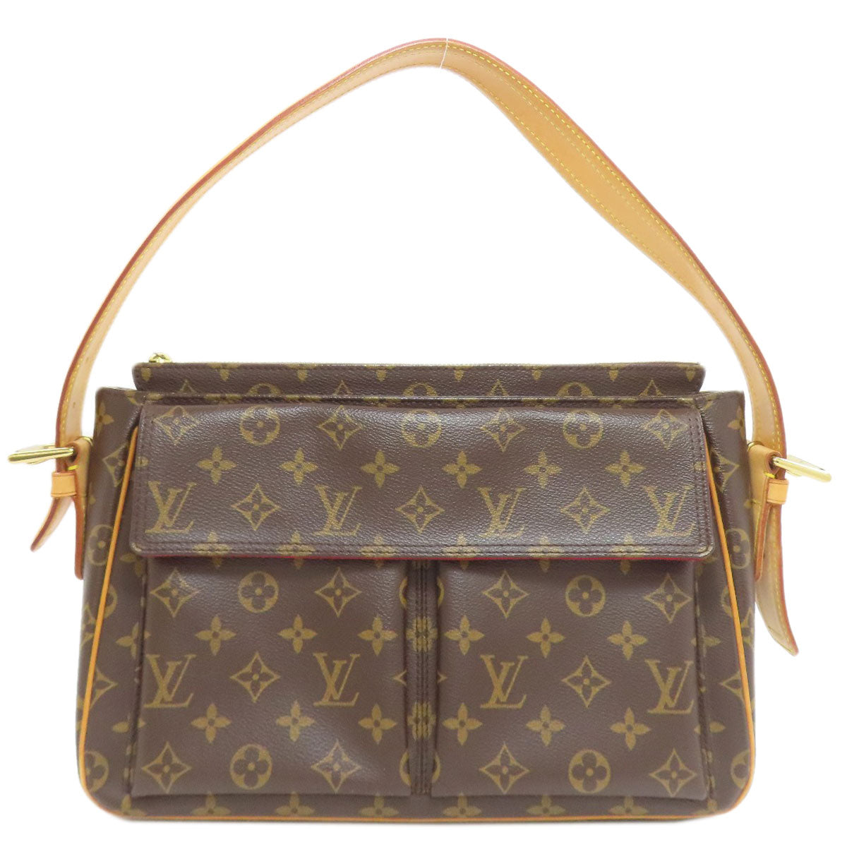 LOUIS VUITTON ルイヴィトン M51163 ヴィバ・シテGM ショルダーバッグ モノグラムキャンバス レディース 中古