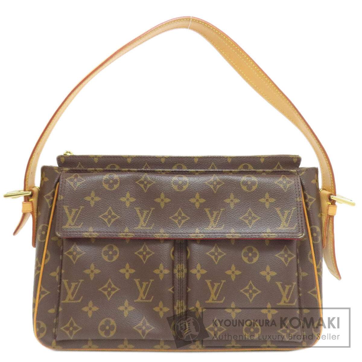 LOUIS VUITTON ルイヴィトン M51163 ヴィバ・シテGM ショルダーバッグ モノグラムキャンバス レディース 中古