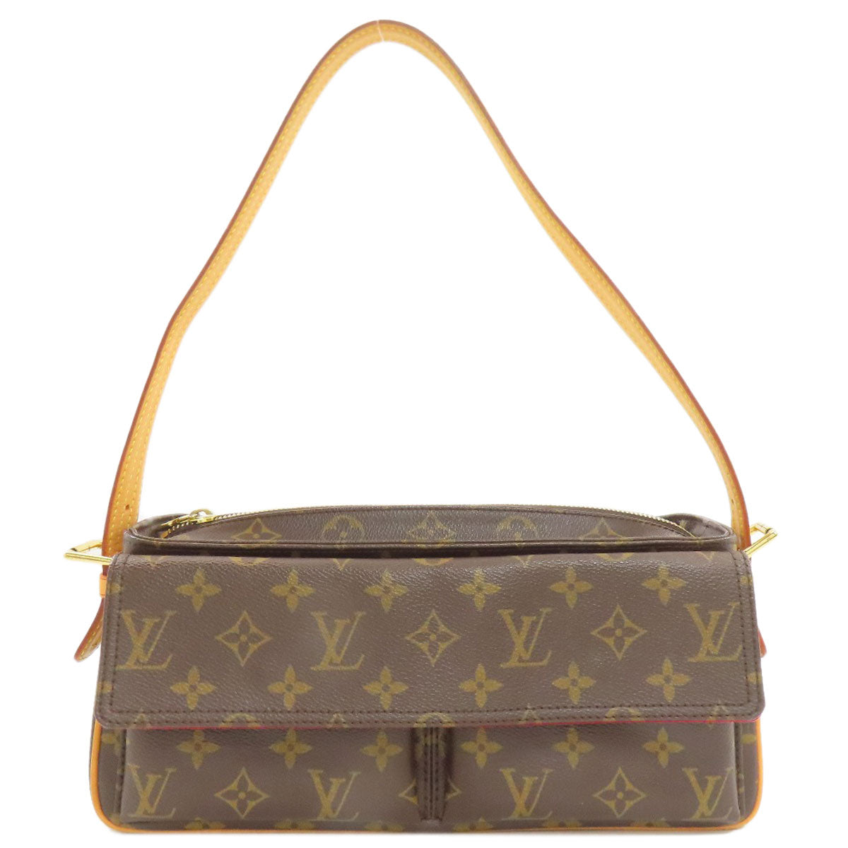 LOUIS VUITTON ルイヴィトン M51164 ヴィバ・シテMM ショルダーバッグ モノグラムキャンバス レディース 中古