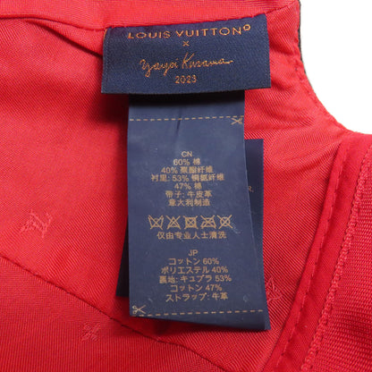 LOUIS VUITTON ルイヴィトン M7063M ペインティッドドット モノグラム 帽子 コットン レディース 中古