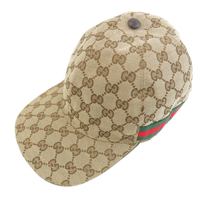 GUCCI グッチ 200035 GG柄 帽子 キャンバス レディース 中古