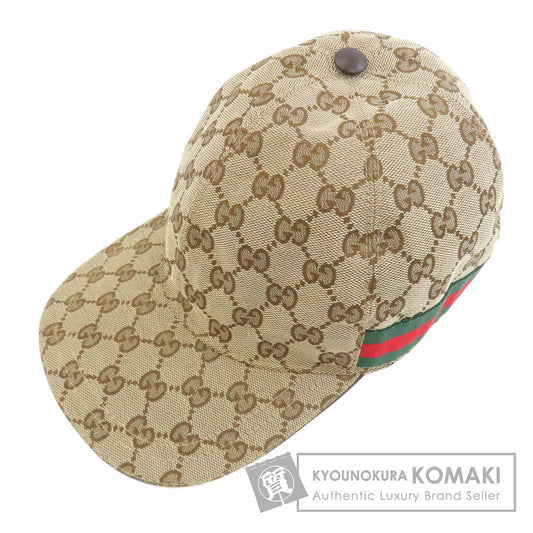GUCCI グッチ 200035 GG柄 帽子 キャンバス レディース 中古