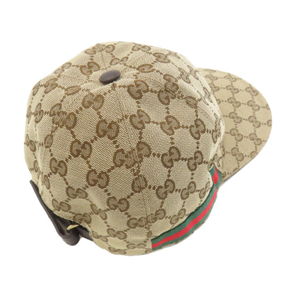 GUCCI グッチ 200035 GG柄 帽子 キャンバス レディース 中古