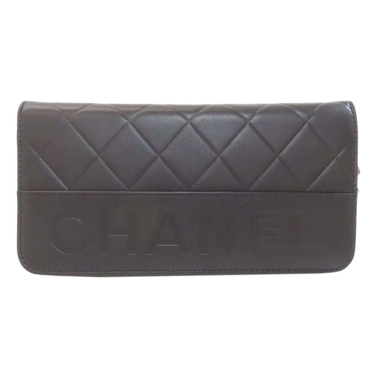 CHANEL シャネル マトラッセ シルバー金具 長財布（小銭入れあり） カーフ レディース 中古