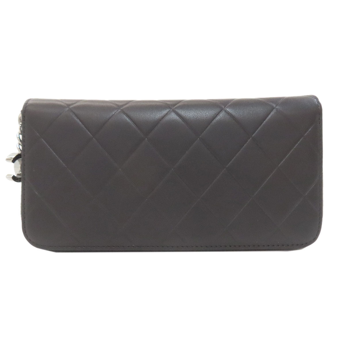 CHANEL シャネル マトラッセ シルバー金具 長財布（小銭入れあり） カーフ レディース 中古