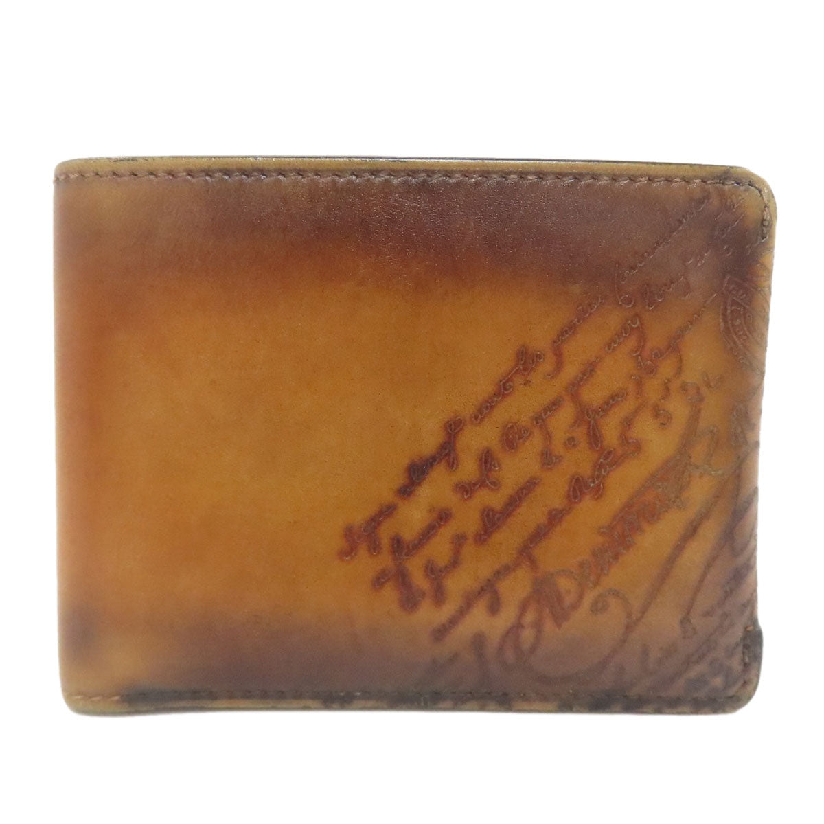 Berluti ベルルッティ カリグラフィー 二つ折り財布（小銭入れあり） レザー レディース 中古